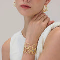 Openwork floral bracelet