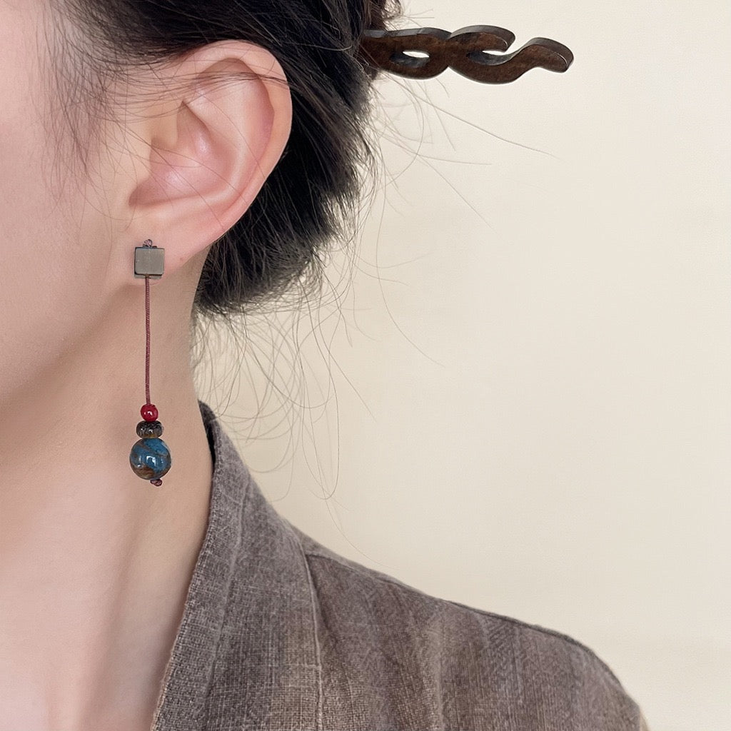 Pietersite earrings