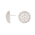 woven stud earrings