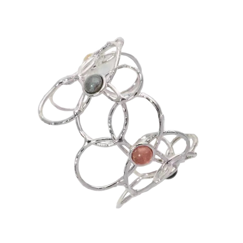 Openwork floral bracelet