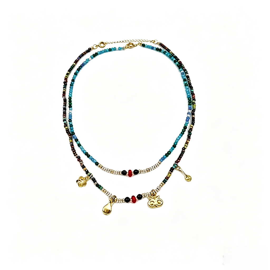 owl necklace set