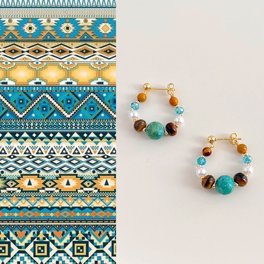 Tibetan-style earrings