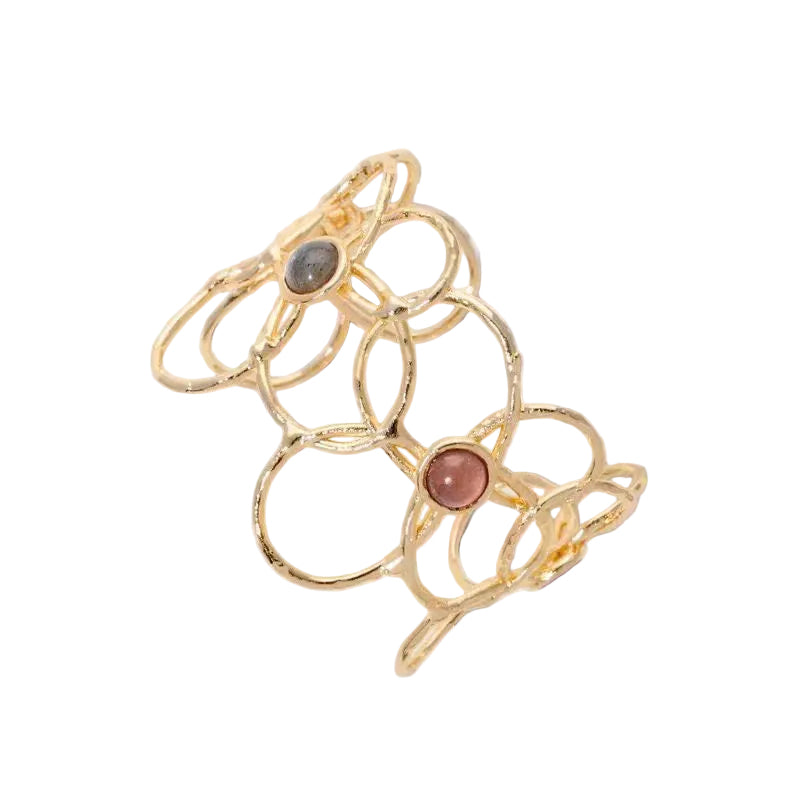 Openwork floral bracelet