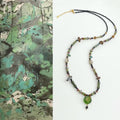 Of the forest Glass necklace