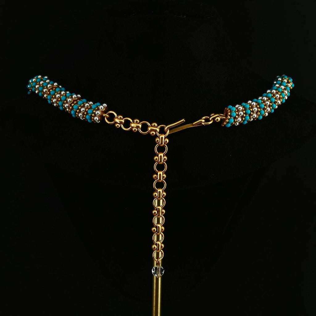 Snake bone necklace