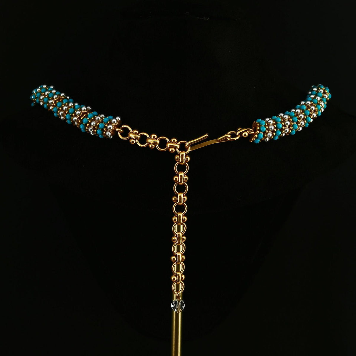 Snake bone necklace