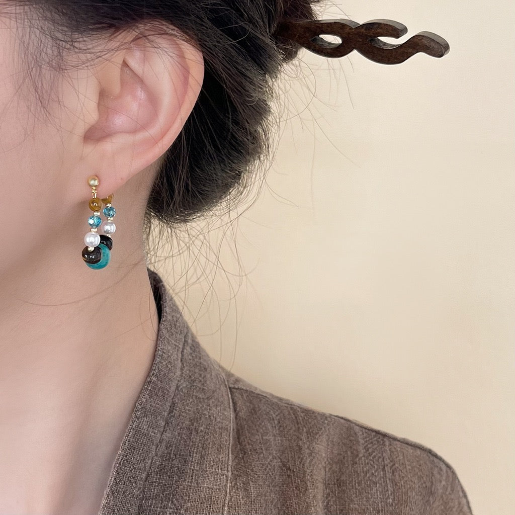 Tibetan-style earrings