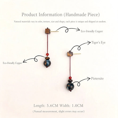 Pietersite earrings