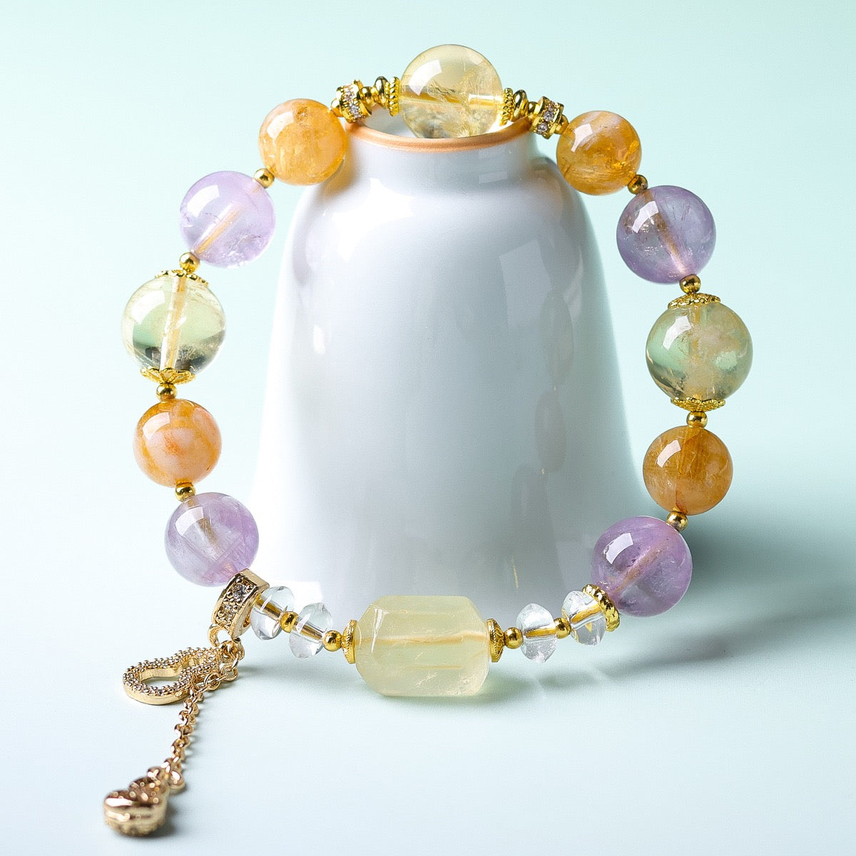 Multicoloured crystal bracelet