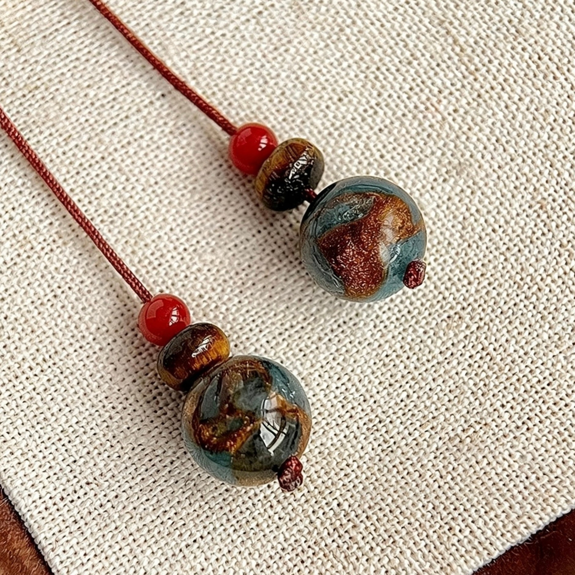 Pietersite earrings