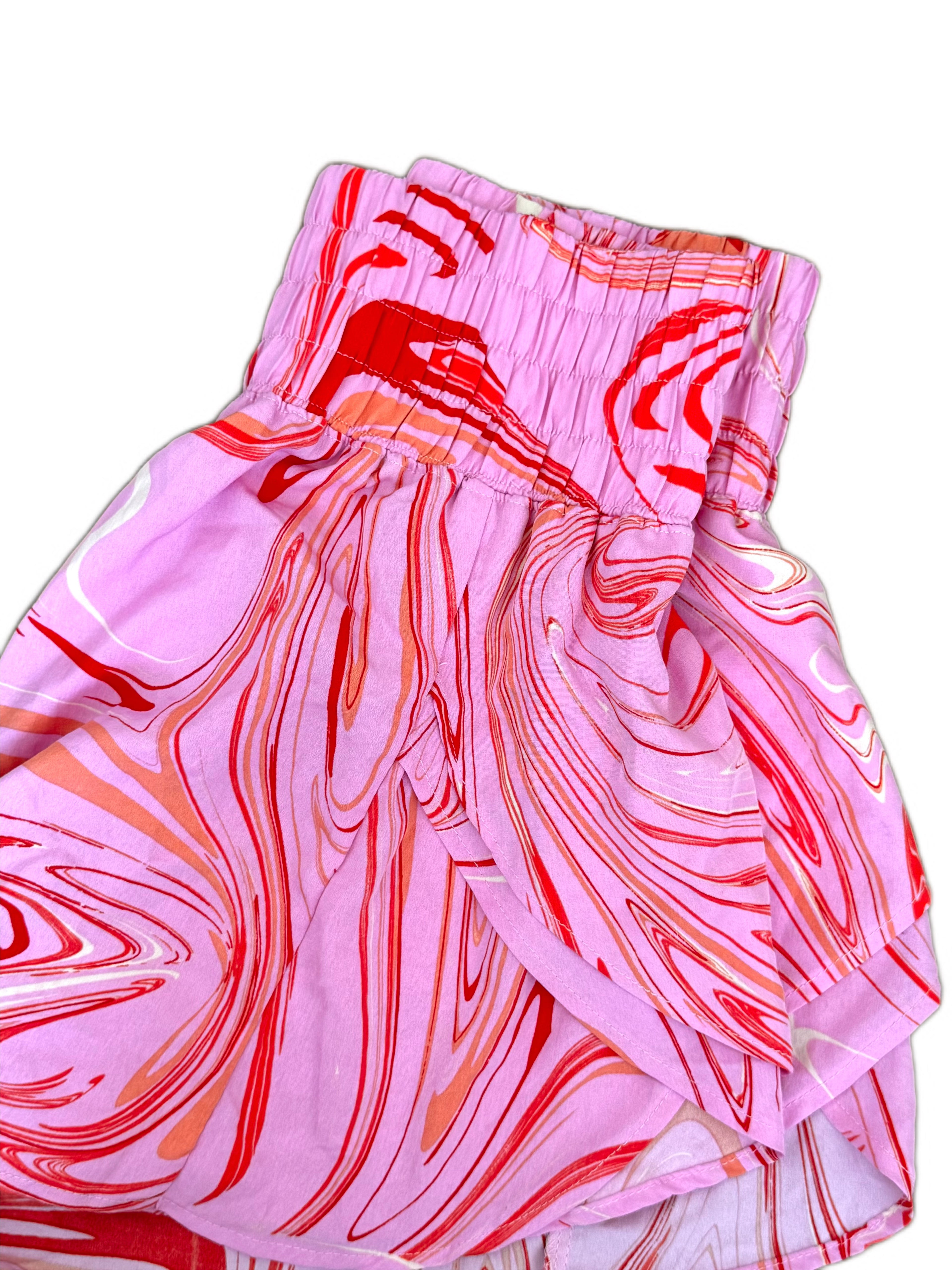 Pink Ruffle Shorts