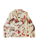 Botanical Bird Print Blazer