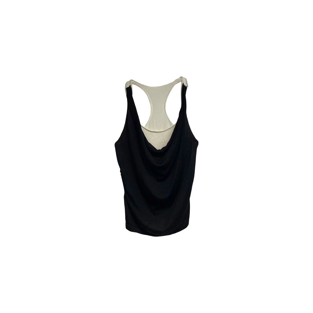 Draped neck top