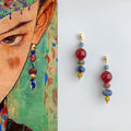 Tibetan-style agate Earrings